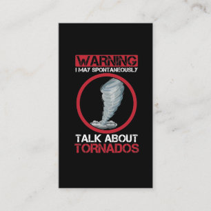 Storm Chaser cyclone hurricane Hunter Weather Business Card