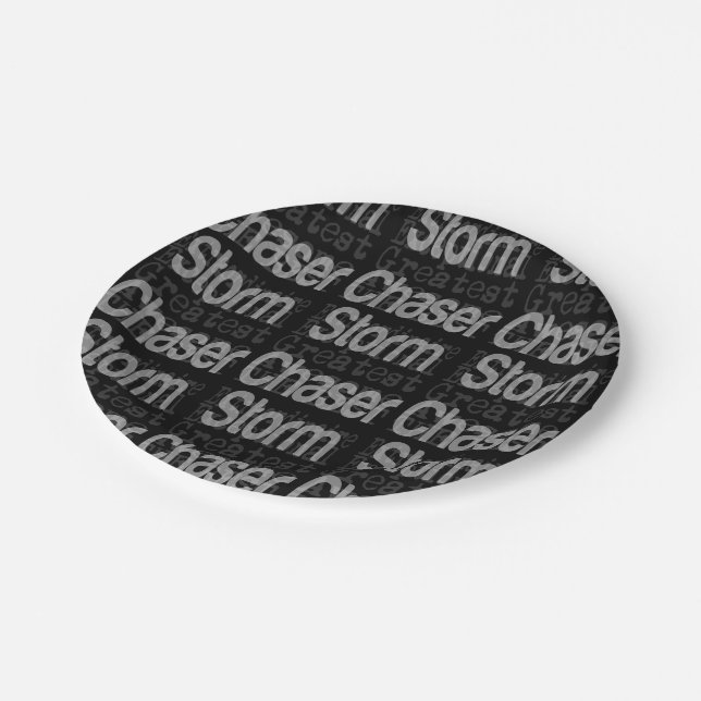 Storm Chaser Extraordinaire Paper Plate (Angled)