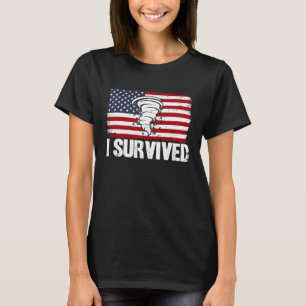 Storm Chaser Hurricane Meteorology I Survived USA T-Shirt