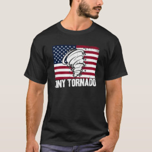 Storm Chaser Hurricane Meteorology Tiny Tornado US T-Shirt