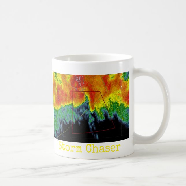 Storm Chaser Radar Image Coffee Mug (Right)