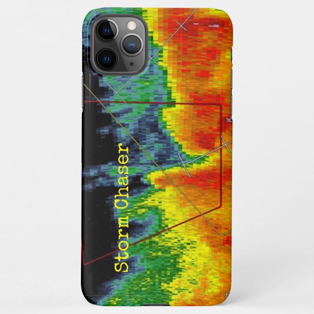 Storm Chaser Radar Image iPhone Case (Back)