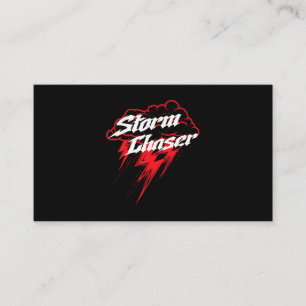 Storm Chaser Thunderstorm Meteorologist Weatherman Business Card