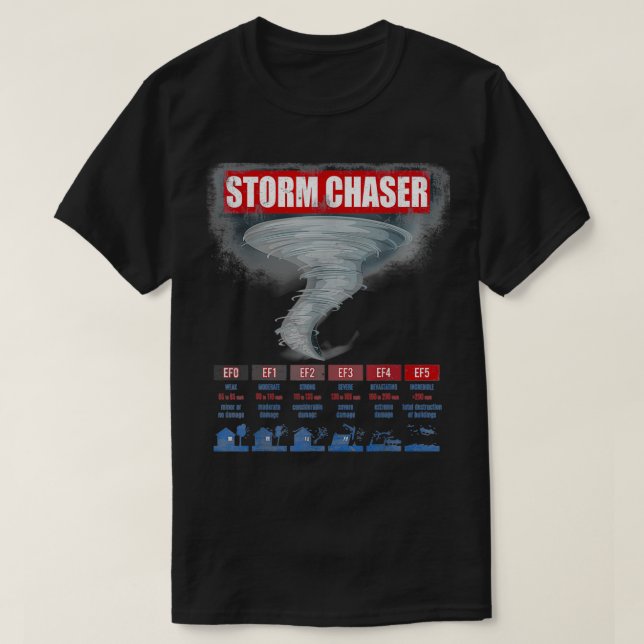Storm Chaser Tornado Meteorology 2 T-Shirt (Design Front)