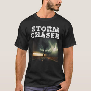 Storm Chaser Tornado Picture Meteorologist Weather T-Shirt