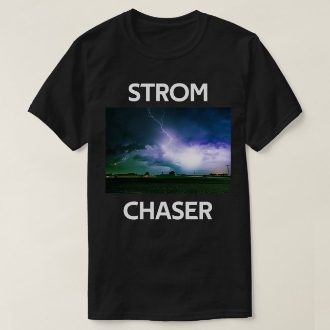Storm Chaser Tornado Picture T-Shirt (Design Front)