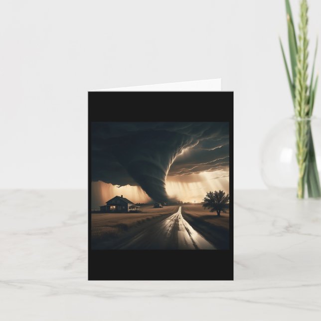 Storm Chaser Tornado Twister Weather Meteorologist Card (Front)