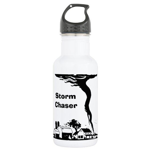 Storm Chaser Tornado Twister Weather Meteorology 532 Ml Water Bottle (Front)