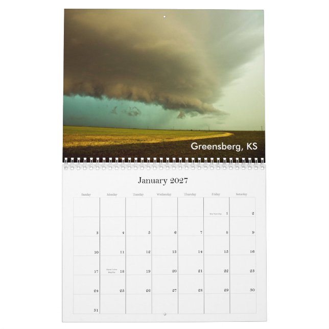 Storm Chasing 2010 Calendar (Jan 2027)