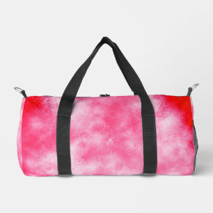 Storm Cloud Effect Pink & White Duffle Bag