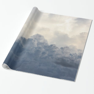 Storm Cloud Heavenly White Clouds In Sky Wrapping Paper