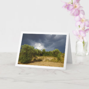 Storm Cloud over Canyon Landscape Card