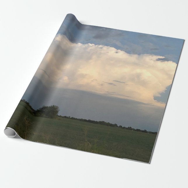 Storm Cloud Wrapping Paper (Unrolled)