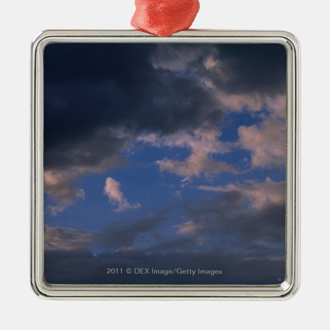 Storm clouds against blue sky metal tree decoration (Front)