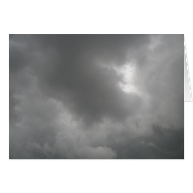 Storm Clouds Greeting Card (Front Horizontal)