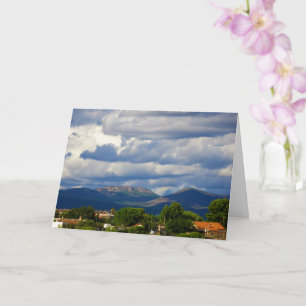 Storm Clouds over Spanish Mountains Card