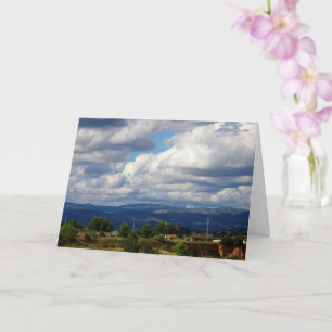 Storm Clouds over Spanish Mountains Card