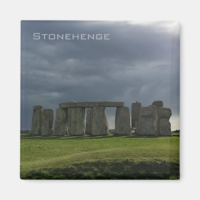 Storm clouds over Stonehenge Magnet (Front)