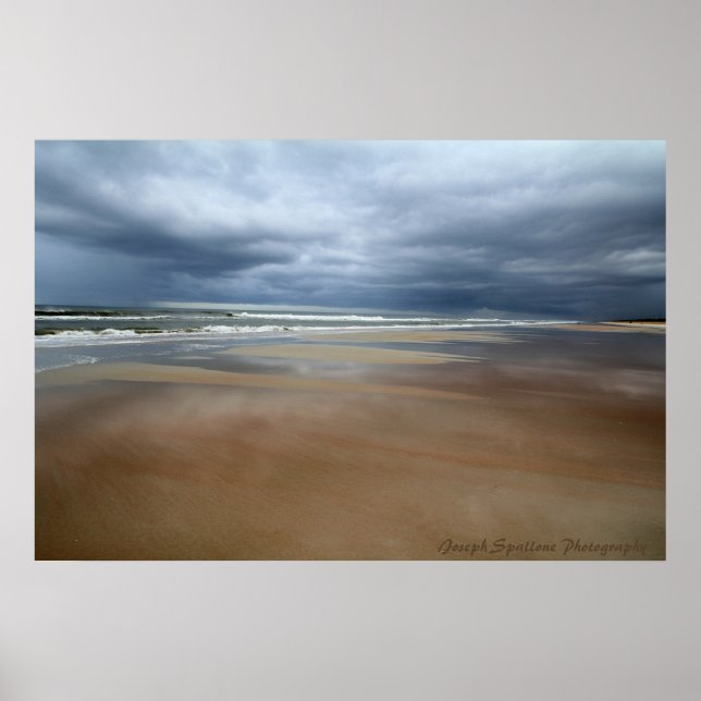 Storm Clouds Over The Water Print (Front)