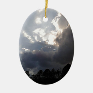 storm clouds rolling in ceramic tree decoration