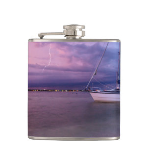 Storm Coming To Navarre Florida Hip Flask