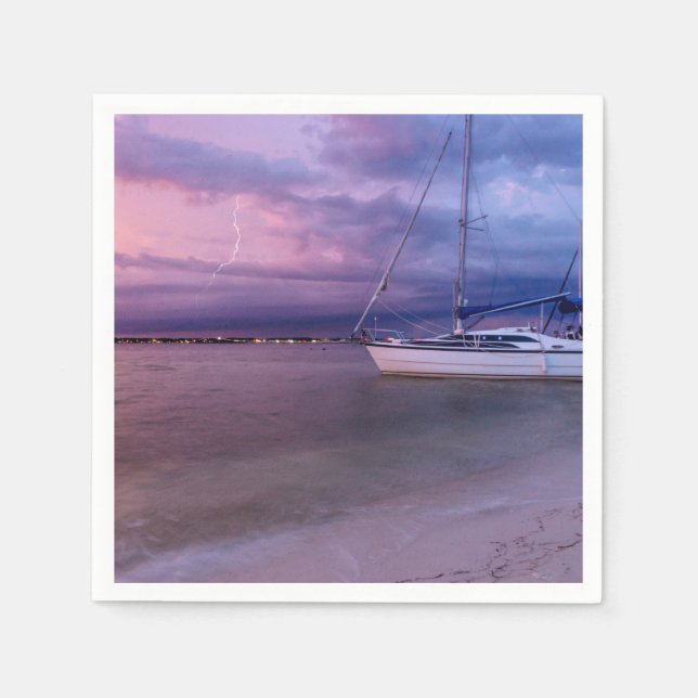 Storm Coming To Navarre Florida Napkin (Front)