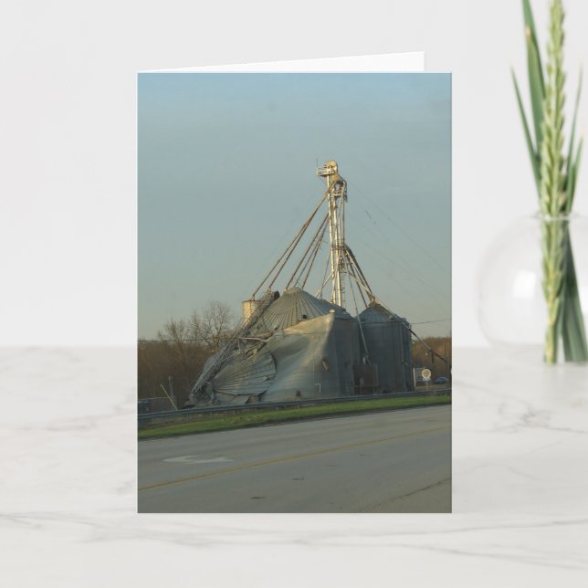 Storm Damaged Grain Bin Card (Front)