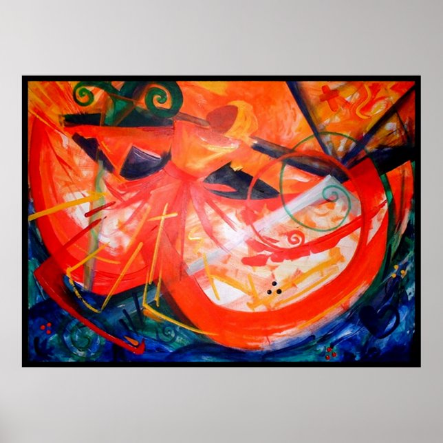 Storm Dancer - Haitian Art - Black Art Poster (Front)