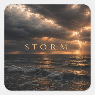 Storm - Deep Waters Square Sticker