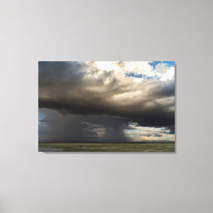 Storm Forming Over The Nearby Slopes Of Mount Canvas Print