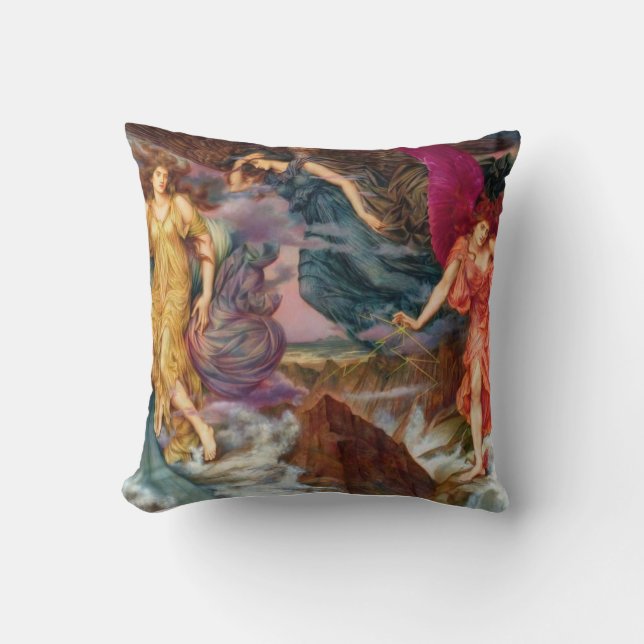 Storm Goddesses Evelyn De Morgan Hekate Cushion (Front)