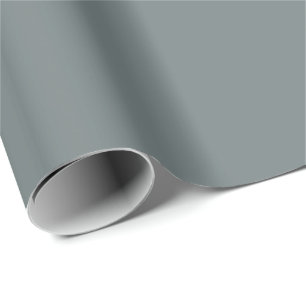 Storm Grey Solid Colour Classic Elegant Wrapping Paper