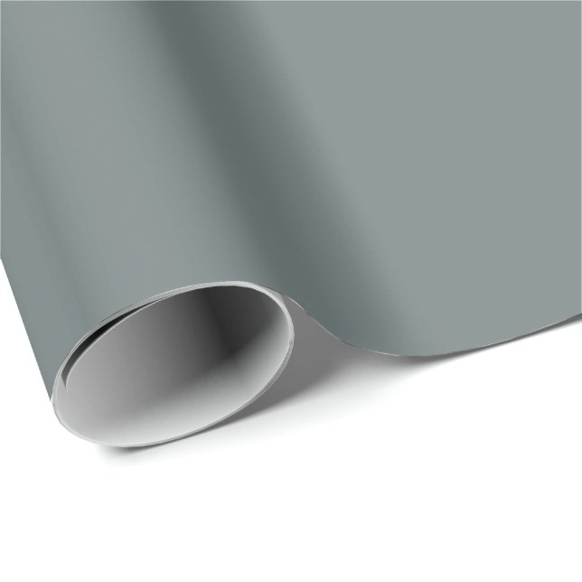 Storm Grey Solid Colour | Classic | Elegant Wrapping Paper (Roll Corner)
