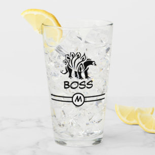 Storm Grey Stegosaurus Spiked Dinosaur Glass