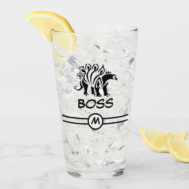 Storm Grey Stegosaurus Spiked  Dinosaur  Glass (Front Ice)