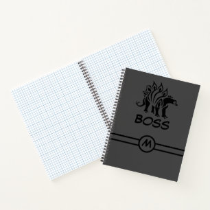Storm Grey Stegosaurus Spiked Dinosaur Notebook