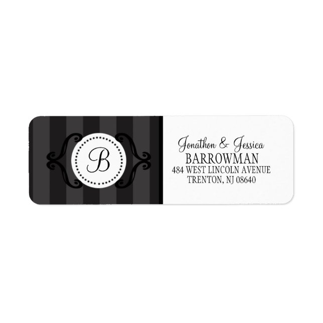 Storm Grey Sweet Charming Striped Personalised (Front)