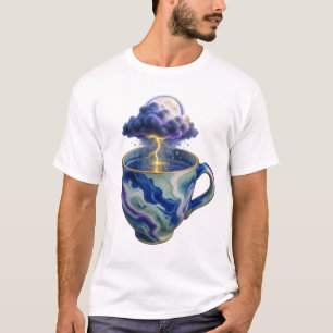 Storm in a Cup Surreal Thunderstorm Art T-Shirt
