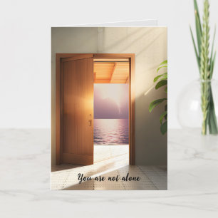 Storm in Doorway Thinking of You Card