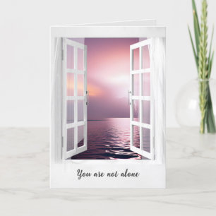 Storm in Window Sympathy Card