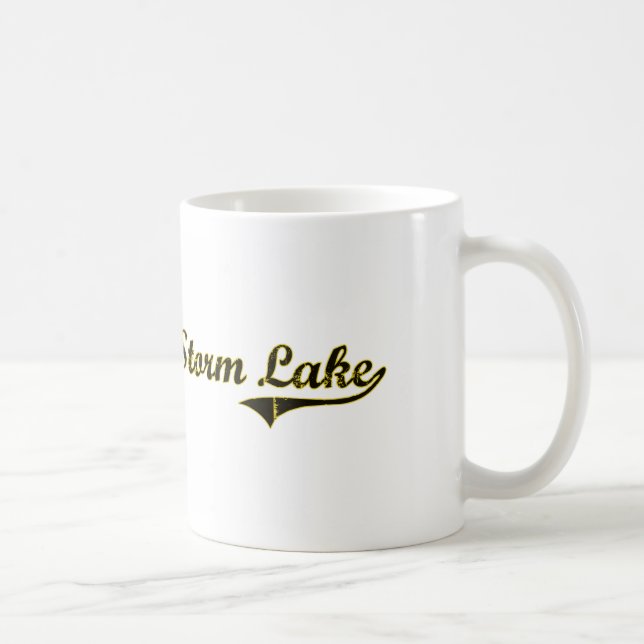 Storm Lake Iowa Classic Design Coffee Mug (Right)