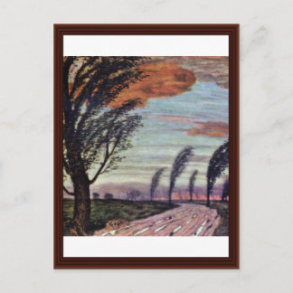 Storm Landscape By Stuck Franz Von Postcard