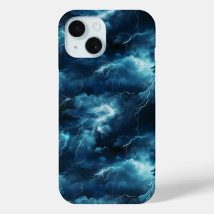 Storm Lightning Pattern iPhone 15 Case