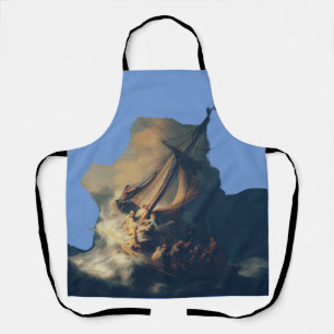 Storm on the Sea of Galilee by Rembrandt Art Apron