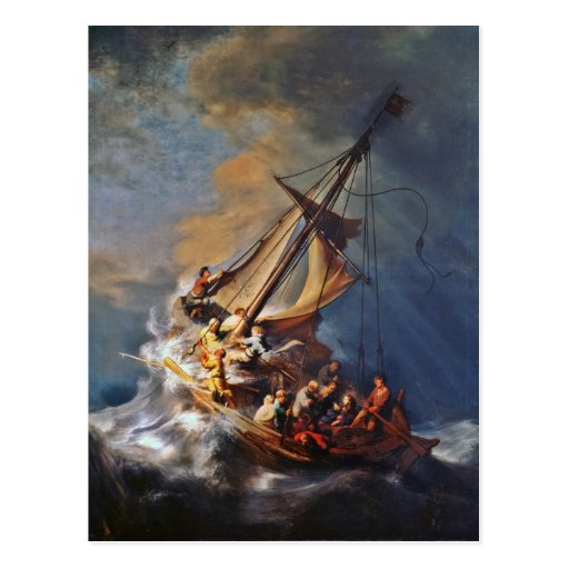 Storm on the Sea of Galilee Postcard | Zazzle