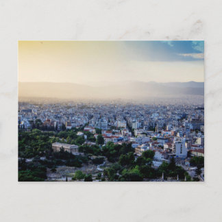 Storm Over Athens, Greece Postcard