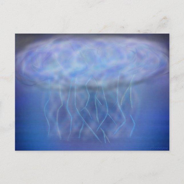 Storm over deep water postcard (Front)