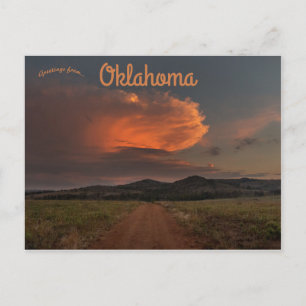 Storm Over The Mountains Oklahoma Postcard