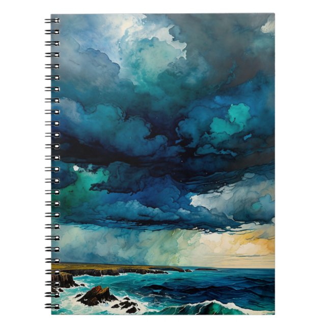 Storm over the Ocean Notebook Journal (Front)