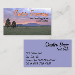 Storm Over The Prairie Outdoor Guide Occupation Business Card
